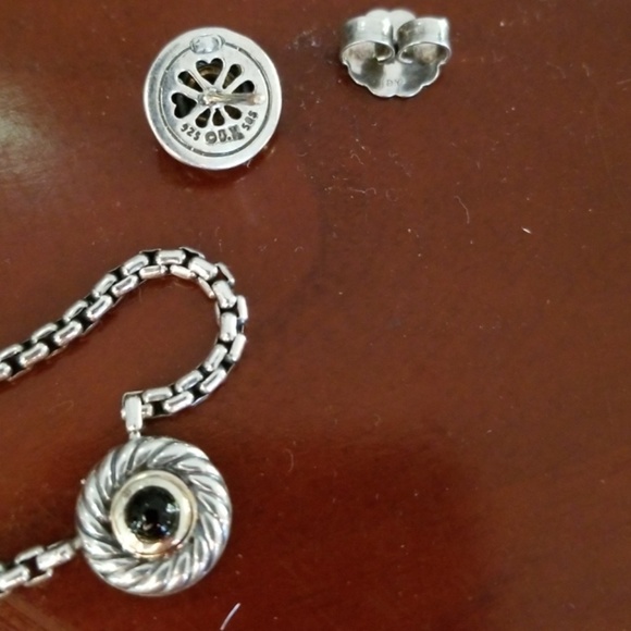 SOLD DY 14k silver necklace and earing - Picture 2 of 4